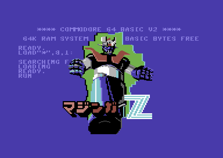 Mazinger Z: The Game. Commodore 64
