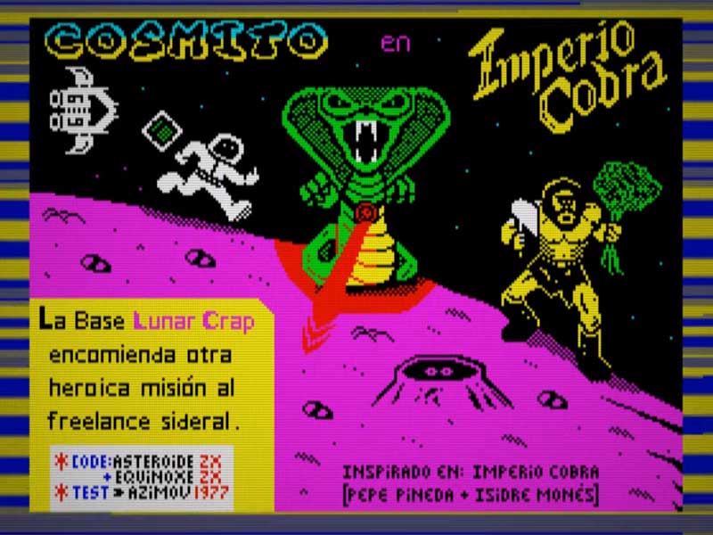 Cosmito en el Imperio Cobra: Juego de Asteroide ZX