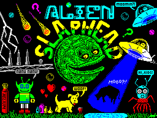 Alien Slaphead ZX Spectrum Game